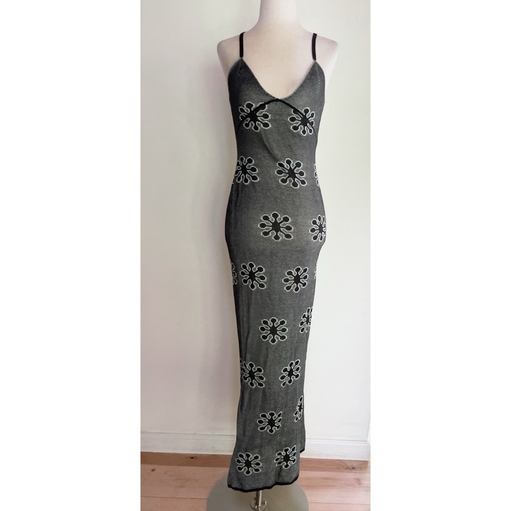 NWT Bloggers Influencers Fav ASTA RESORT Delilah Floral Knit Bodycon Midi Dress - Picture 2 of 16